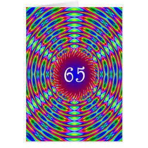 65e Abstracte Trippy Swirls van Birthday