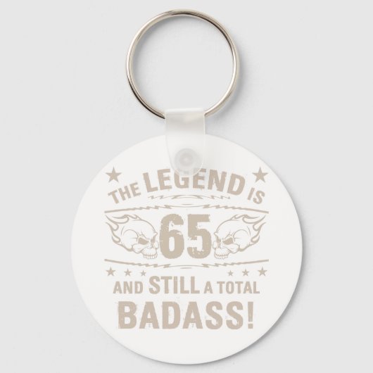 65e Birthday Badass Sleutelhanger (Voorkant)