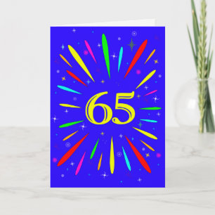 65e 'Birthday Explosion'-Kaart Kaart