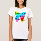 65E BIRTHDAY-RAINBUTTERFLY ONTWERP T-SHIRT (Voorkant)
