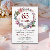 65e Blue Sapphire Wedding Jubileum Kaart