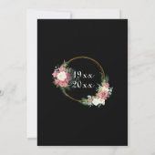 65e Blue Sapphire Wedding Jubileum Rozen Kaart (Achterkant)