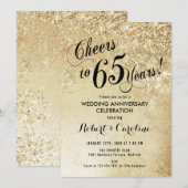 65e bruiloft Jubileum Kaart (Voorkant / Achterkant)