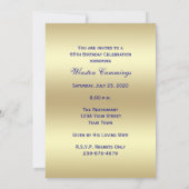 65e foto Verjaardagsfeestje Uitnodiging Marine 65 (Achterkant)