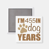 65e geboorte Dog Jaren Magneet (Voorkant / Achterkant)