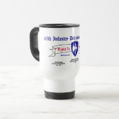 65e infanteriedivisie Association Travel Mug Reisbeker (Voorkant links)