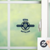 65e Infanteriedivisie Battle Ax, statisch op voorz Raamsticker (Huis)