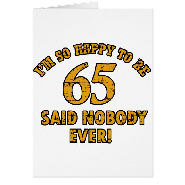 65e jaar oude geschenken (Voorkant)