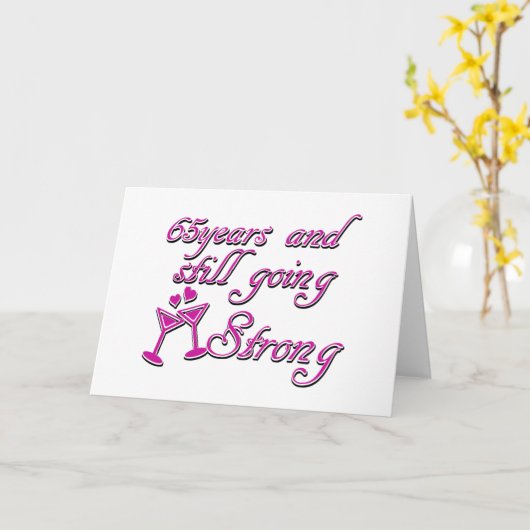 65e jaardag kaart (Gele Bloem)