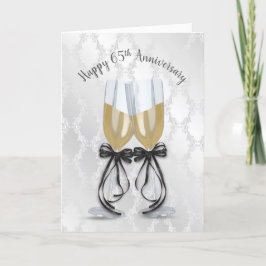 65e Jubileum Champagne Toast Kaart