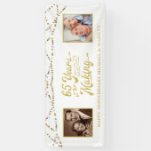 65e Jubileum Dan & nu Foto's Gold Names Spandoek (Verticaal)