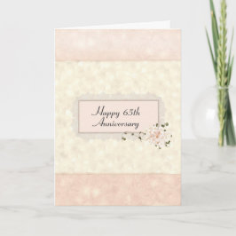 65e Jubileum Floral Bouquet Kaart