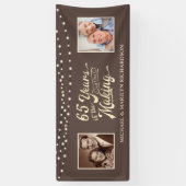 65e Jubileum Foto's & nu | Champagne Spandoek (Verticaal)