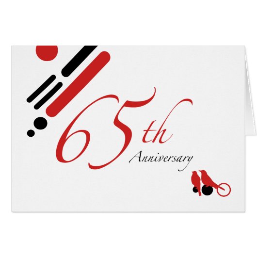 65e Jubileum (gematigde vogels) (Voorkant Horizontaal)