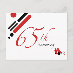 65e Jubileum (gematigde vogels) Briefkaart