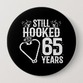 65e Jubileum koppels gehuwd 65 jaar Ronde Button 4,0 Cm (Voorkant)