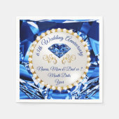 65e Jubileum Napkins, verbluffend design Servet (Voorkant)