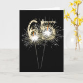 65e Jubileum op zwarte reservekopers Kaart (Gele Bloem)