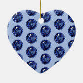 65e Jubileum Saffier bewerkbaar Keramisch Ornament (Achterkant)