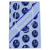 65e Jubileum Saffier bewerkbaar Medium Cadeauzakje (Voorkant)