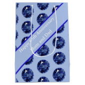 65e Jubileum Saffier bewerkbaar Medium Cadeauzakje (Achterkant)