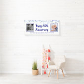 65e Jubileum Sapphire Blue Confetti Foto Spandoek (Insitu)