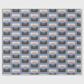 65e Jubileum van coördinaten Cadeaupapier (Vlak)