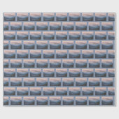 65e Jubileum van coördinaten Cadeaupapier (Vlak)