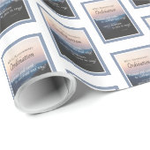 65e Jubileum van coördinaten Cadeaupapier (Rol Hoek)