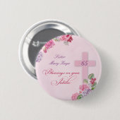 65e Jubileum van het Religieuze Leven Katholieke N Ronde Button 5,7 Cm (Voorkant /achterkant)