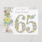 65e Jubileum voor weddenschappen - Aangepaste uitn Kaart (Voorkant / Achterkant)