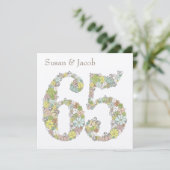 65e Jubileum voor weddenschappen - Aangepaste uitn Kaart (Staand voorkant)