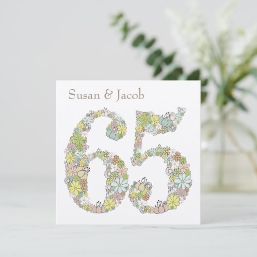 65e Jubileum voor weddenschappen - Aangepaste uitn Kaart (Staand voorkant)