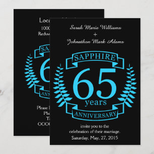 65e JUBILEUM voor weddenschappen SAPPHIRE Kaart