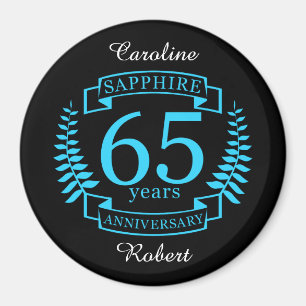 65e JUBILEUM voor weddenschappen SAPPHIRE Magneet