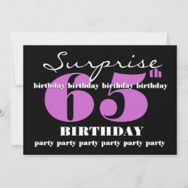 65e OPLEIDING Paarse Sjabloon van de geboorte Kaart