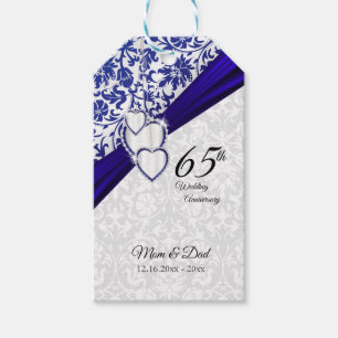 65e Sapphire bruiloft Jubileum Cadeaulabel