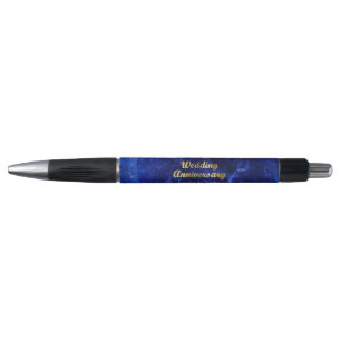 65e Sapphire Wedding Jubileum Gold Typografie Pen