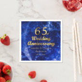 65e Sapphire Wedding Jubileum Gold Typografie Servet (Insitu)