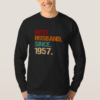65e trouwdag Beste echtgenoot sinds 1957 V T-shirt