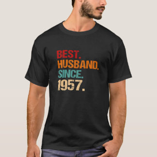 65e trouwdag Beste echtgenoot sinds 1957 V T-shirt