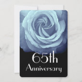 65e trouwdag hemelsblauwe roos A05 Kaart (Voorkant)
