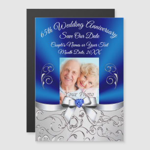 65e trouwdag magneet save the dates magnetische uitnodiging