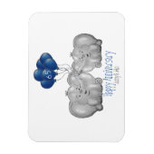 65e trouwdag olifant magnet magneet (Verticaal)