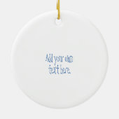 65e trouwdag olifant man & vrouw keramisch ornament (Achterkant)