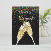 65e trouwdagfeest kaart (Staand voorkant)