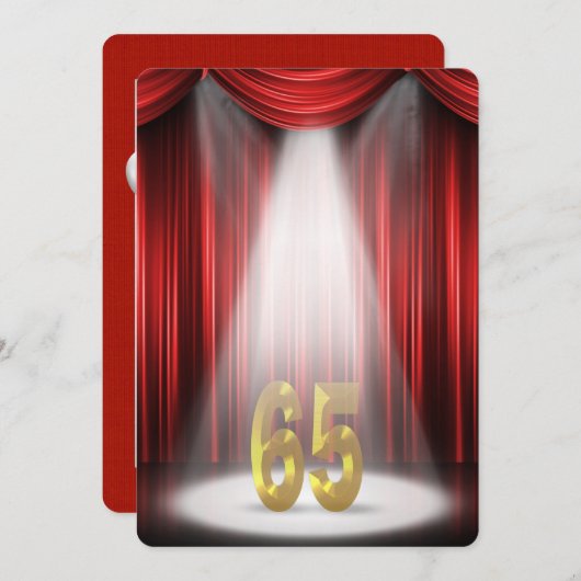 65e trouwdagfeest kaart (Voorkant / Achterkant)