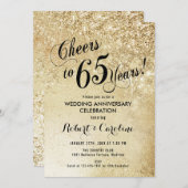 65e trouwjubileum goud kaart (Voorkant / Achterkant)