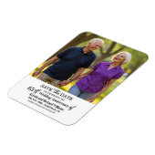65e trouwjubileum Save the Date-foto Magneet (Linkerzijde)