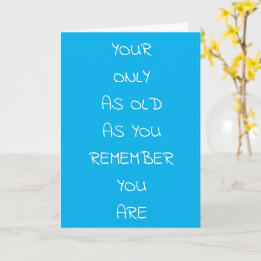 **65e TWEEDE DAG** HUMOR VOOR VRIENDEN EN FAMILIE Kaart (Gele Bloem)